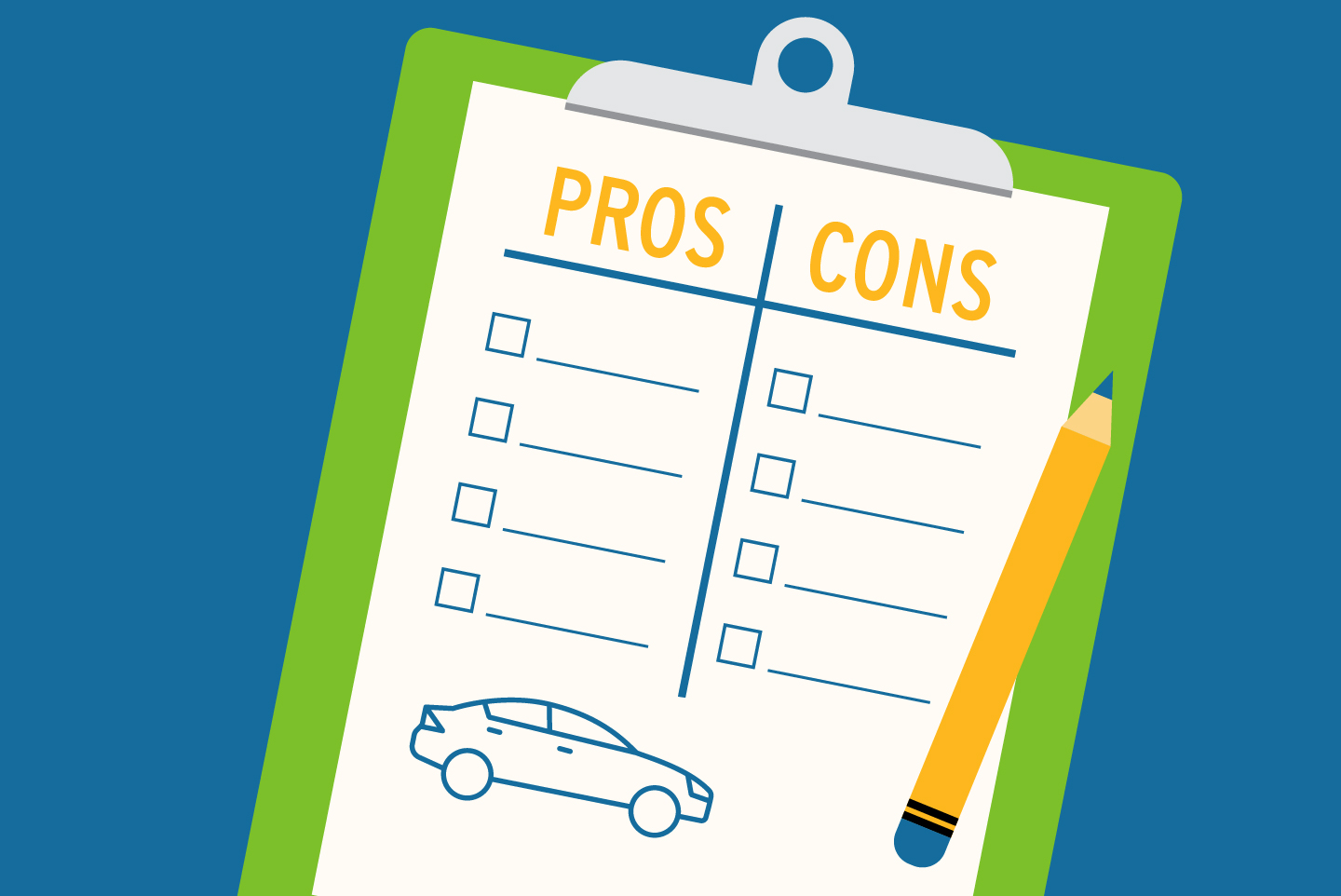 Pros and cons of buying a used car checklist